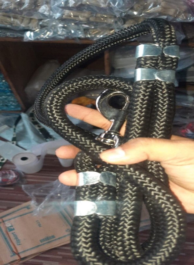 Skora Nylon Padded Adjustable Dog Harness and Leash Rope (1.25 Inch, Black) - Image 3